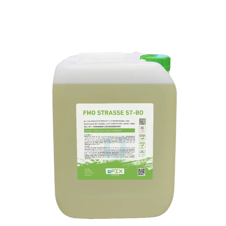 FMO Strasse ST-BO – High-Performance-Konzentrat als Vorreiniger und Additiv für Reinigungsfahrzeuge.