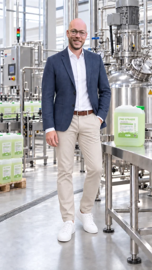 Stefan Bertels, Geschäftsführer öFix GmbH, in der Produktion in Schüttorf