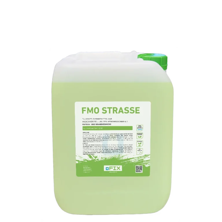 FMO Strasse – Flüssiges Ölbindemittel für die manuelle Reinigung kleinerer Ölspuren auf Verkehrsflächen.